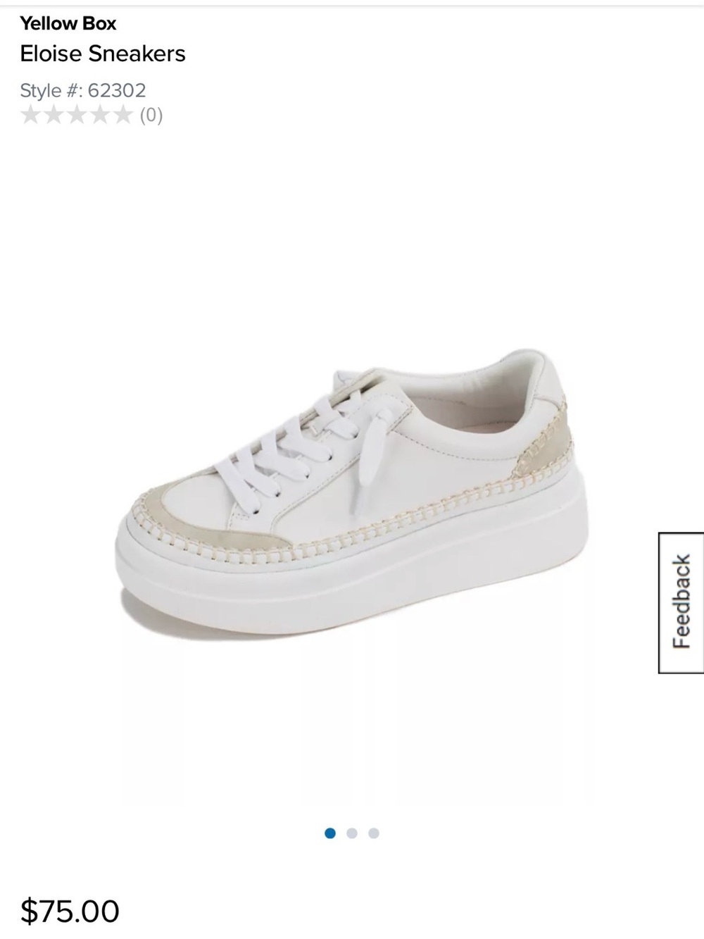 Yellowbox Eloise Low Top Sneakers Size 7.5
